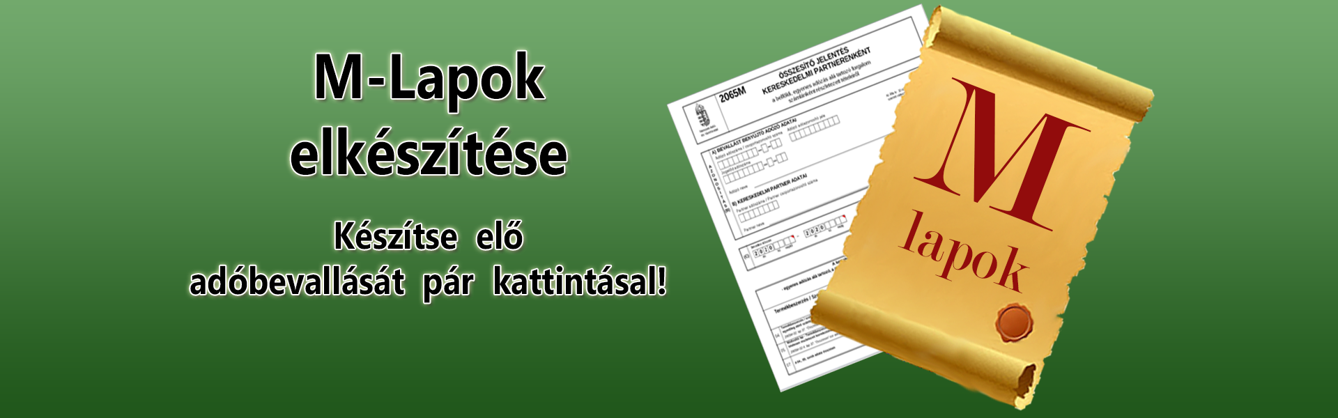 M-lapok, azaz a Belföldi összesítő jelentés elkészítése